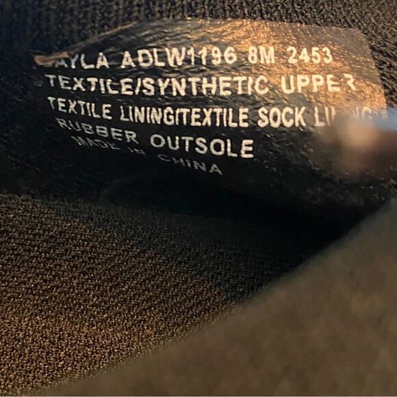 ABEO Sz 8 M Black Layla Slip On Arch Comfort Support Lace Up Sneakers - Picture 7 of 8